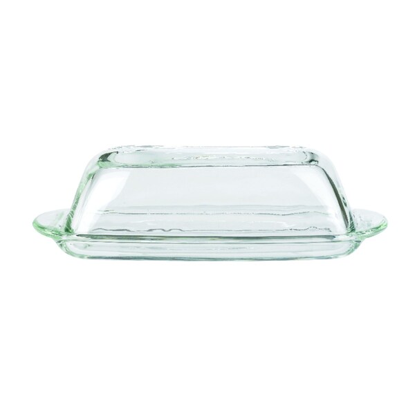 Anchar Hocking Anchor Hocking Clear Glass Butter Dish 64190AHG17 Zoro
